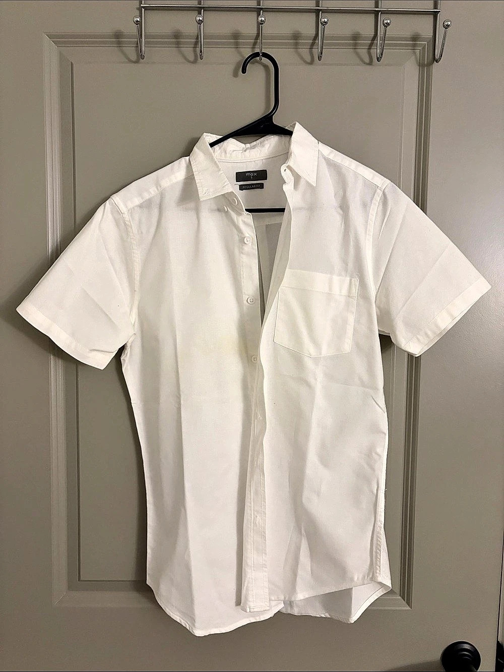 max Short Sleeve Button Down in White Size Small Like New